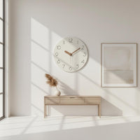 Silent Crystal Wall Clock Non-Ticking Modern Minimalist Clock 3D Engraved Numerals Nordic Design Timepiece for Office