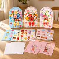 DIY 3D Handmade Flower Bouquet Greeting Card Kit for Teachers' Day with Optional Voice Recording
