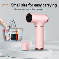 Mini Travel Hair Dryer with Negative Ions, Dual Voltage, 1100W, UK Standard