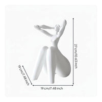 Abstract Human Figurine Creative Design Abstract Figure Statue Matte Finish Minimalist Figurine Available Office, Entryway, Living Room