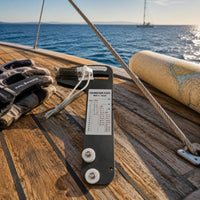 Marine-Grade Sailboat Rigging Tension Gauge Handheld Tension Meter with Calibration Plate Metal Tool Spring-Loaded for Sailors, Boat Owners, Technicians