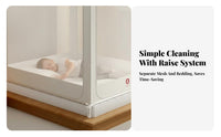 Young Child Bed Enclosure Anti-Fall Design Child Safety Gear Breathable Easy Installation for Infants, Parents, Bedroom