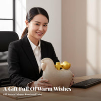 Symbol of Wealth and Success Feng Shui Horse Ornament Creative Design Wealth Bag Horse Statue Exquisite Craftsmanship for Office Workers