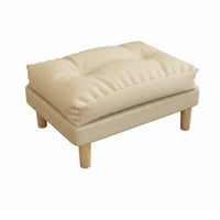 Upholstered Ottoman Space-Saving Upholstered Footstool Modern Design for Seniors