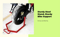 Foldable motorcycle rear stand