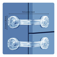Toddler Guard Lock, Infant protected Cabinet Latch, Prevents Opening, Easy Installation, Multi-Purpose Drawer Lock