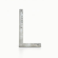 L-Shaped Ruler with Double-Sided Scale Compact Rulers Portable for Leatherwork