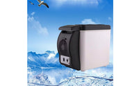 12V Car Cooler-Warmer Compact Cooler and Warmer Two-Modefunction Portable Refrigerator with Strap Small for Travelers, Commuters, Road Trips, Picnics