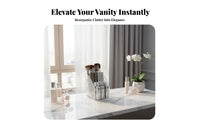 Multi-Section Makeup Organizer Transparent Design Multi-Compartment Storage Box