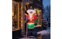 Tall Christmas Inflatable Nutcracker Soldier Freestanding Inflatable Nutcracker Soldier Giant Holiday Display Oversized for Yard