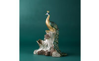 Peacock Vino Rack Ornate Peacock Vino Holder Eye-Catching for Home Bar