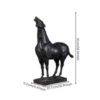 Horse Figurine with Hardened Resin Horse Figurine Weathered Decor for Home Stylists, Office