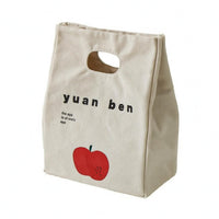 Insulated Lunch Bag Upright Design Canvas Lunch Bag Rectangular Shape