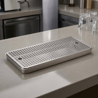 Stainless Steel Drop Tray Raised Edges Hygienic
