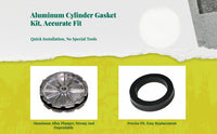 Leak-proof gasket fits most changers.