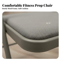 Foldable Iyengar Mind-Body Practice Chair Non-Slip Canvas Seat Mind-Body Practice Auxiliary Chair Portable Handstand Training Tool Professional Grade for Beginners, Seniors, Home Gym