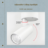 Dimmable LED COB ceiling spotlight