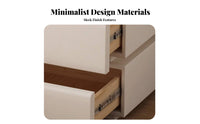Nightstand with Drawers Minimalist Design Single-Drawer End Table Modern and design