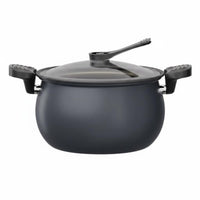 Induction and Gas Compatible Micro Pressure Cooker Non-Stick Nonstick Pressure Cooker Easy Cleaning Cooking Appliance Large Capacity for Stewing