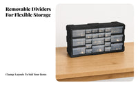 22-Drawer Cabinet Compact Transparent Drawers Parts Storage Cabinet