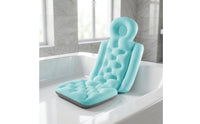 Supportive Bath Cushion with Backrest Tufted Full Body Bath Pillow Comfortable Bathtub Mattress Cushion Soft for Adults