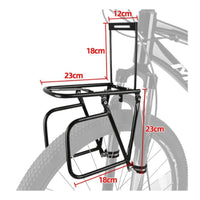 Two-Wheeler Front Cargo Rack Heavy Duty Cycling Accessory Universal Fit