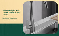 Brass pull-down faucet with sprayer