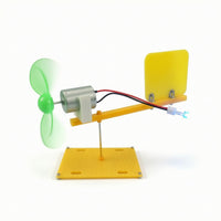 DIY Wind Turbine Model Educational Wind Generator Model Tabletop Generator with Propeller Hands-on for Students, Kids, Home School