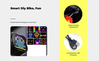 Brake-sensing ultra bright bike light