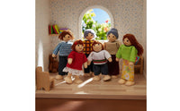 Sturdy Wood Construction Wooden Dollhouse Furniture Polished Edges Wooden Dollhouse Furniture Set Paint Miniature Room Playset Educational for Children, Preschoolers, Toddlers, Playroom, Nursery