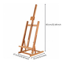 Wooden Desktop Easel Slotted Support Foldable Desk Easel Stable Base