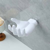 Hand Shaped Soap Holder Sculptural Wall Hook for Entryway, Washroom, Kitchen