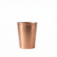 Copper Cup with Hammered Exterior Reusable Water Cup Minimalist for Desk