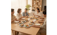 Rotating Dining Tray Segmented Tabletop Food Turntable Smooth for Parties, Hosts