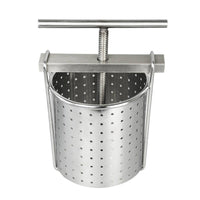 Manual Juice Press Stainless Steel Juice Press Compact Juicer with Metal Strainer for Home Cooks