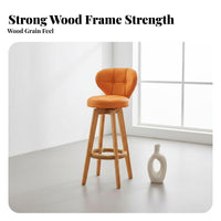 Upholstered Wooden Frame Chair Ergonomic Backrest Upholstered Side Chair