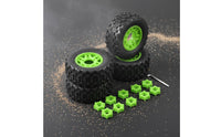 2 Pieces Short Course RC Tire High Traction Rough-Terrain RC Tire Multi-Surface Grip For
