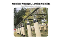Freestanding Heavy Bag Stand Sturdy Steel Construction Multiple Bag Training Frame Stable Base Outdoor Boxing Rig for Fighting Artists, Athletes, Gyms