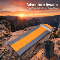 Sleeping Bags for Winter, Waterproof Envelope Sleeping Bag, Thick Warm Camping Gear for Cold Weather - Image 2