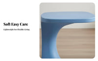 S-Shaped End Table Nordic Design S-Shaped Accent Table Creative Shape for Office