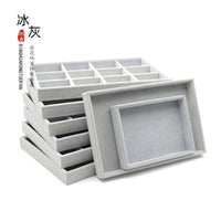 Ice Velvet Ring Storage Tray Jewelry Display Prop Pendant Tray Earring Necklace Stand Bracelet Tray