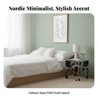 doublelevel circular table Nordic Design Nightstand multipurpose Use for Office, Students