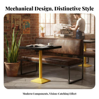 utilitarian Booth Seating sturdy Metal Frame Commercial Furniture for Bar Owners
