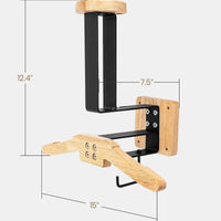 Wooden Tactical Gear Organizer Rack, Wall-Mounted, for Helmets