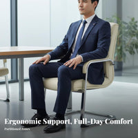 Upholstered managerial Armchair Thick paddinging Computer Chair Padded Armrests