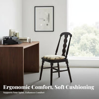 Vintage design Upholstered Chair with Cane rear mid-centurymid-century-era modern Modern Dining Seat long-lasting Frame Indoor Furniture Woven rearrest for Homeowners, Interior Design aficionados, Families, Living Room, Bedroom, Kitchen, Restaurant