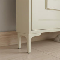 Space-Saving Slim Shoe Cabinet Sturdy Steel Construction Narrow Shoe Storage Cabinet Dustproof Large Capacity for Hallway