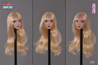 现货Z6TOYS ZC016 1/6 亚洲可动眼美女头雕 月月 共6款