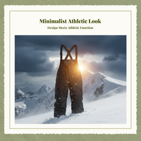 Unisex Waterproof Insulated Bib Pants, Winter Outdoor
