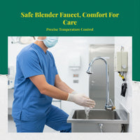 Touchless faucet, temp control, steel